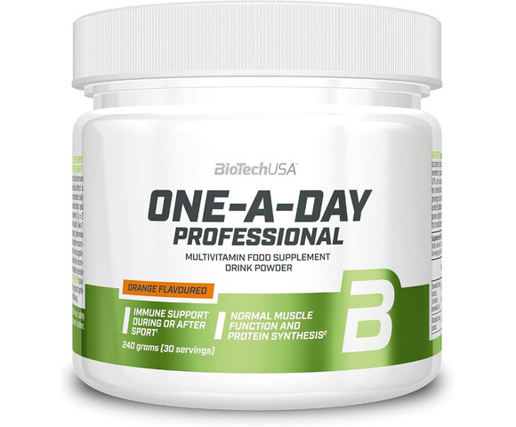 Biotech USA One-A-Day Βιταμίνη με Γεύση Πορτοκάλι  240gr