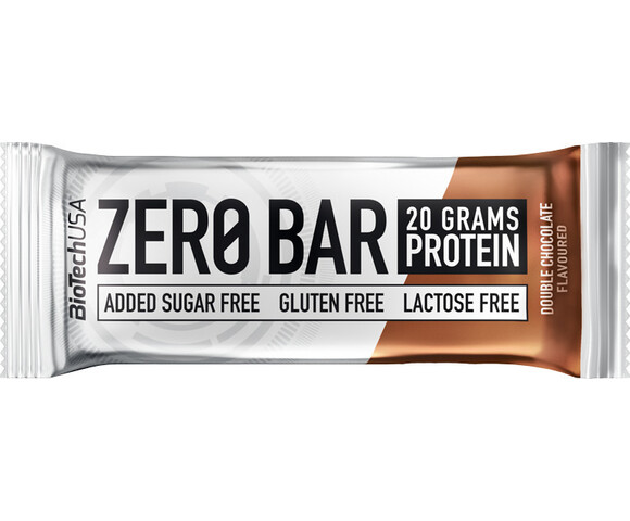 Biotech USA Zero Bar with Native Whey Isolate Μπάρα με 40% Πρωτεΐνη & Γεύση Double Chocolate 50gr