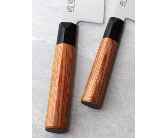 KAI Seki Magoroku Red Wood Μαχαίρι Φιλεταρίσματος από Ανοξείδωτο Ατσάλι 21cm MGR-0210Y