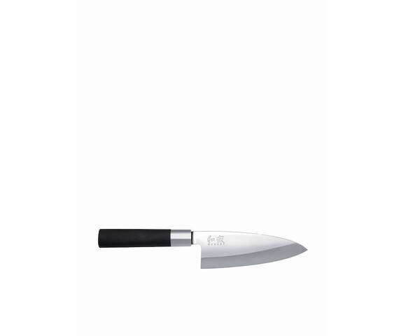 Kai Wasabi Black Μαχαίρι Deba από Ανοξείδωτο Ατσάλι 15cm 6715D