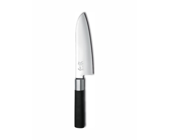 Kai Wasabi Black Μαχαίρι Santoku από Ανοξείδωτο Ατσάλι 16.5cm 6716S