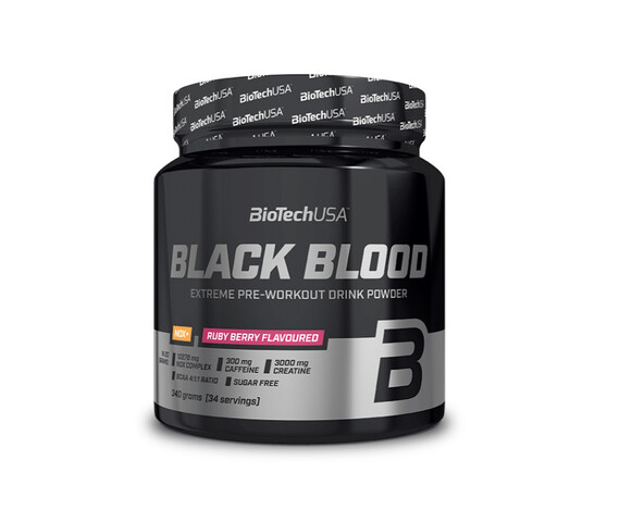 Biotech USA Black Blood Nox+ Συμπλήρωμα Pre Workout 340gr -  Ruby Berry