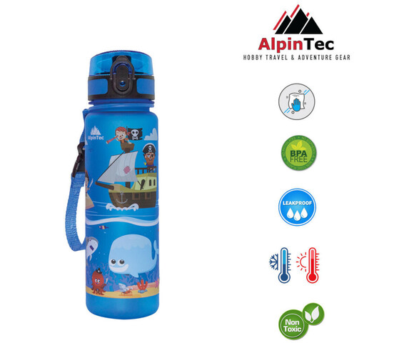 AlpinPro Παγούρι Kids Πειρατές Μπλε 500ml