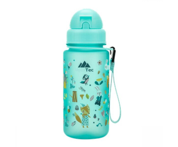 AlpinPro Παιδικό Παγούρι Πλαστικό με Καλαμάκι Non Spill AlpinTec Kids Forest animals 400ml
