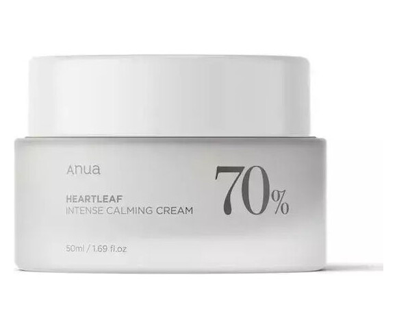 Anua Heartleaf 70% Intense Calming Cream 50ml – Ενυδατική κρέμα που ενισχύει τον φραγμό του δέρματος