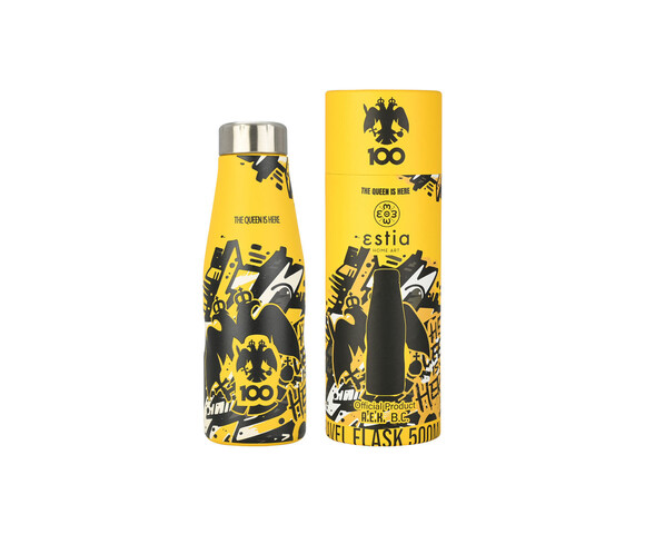 Estia Ανοξείδωτο Μπουκάλι Θερμός AEK  The Queen is Here 500ml