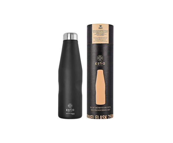 Estia Ανοξείδωτο Μπουκάλι Θερμός Midnight Black 750ml 01-9816