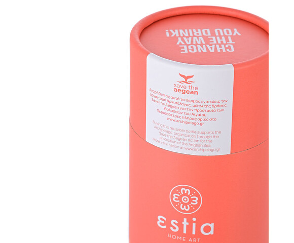 Estia Μπουκάλι Θερμός Ανοξείδωτο Fusion Coral 750ml