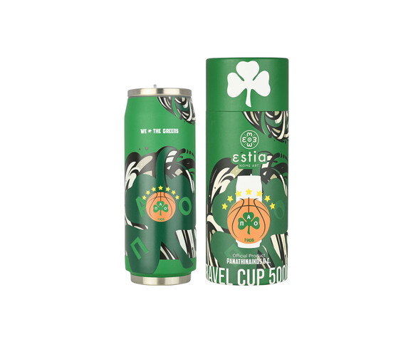 Estia Ποτήρι Θερμός Ανοξείδωτο Panathinaikos We The Greens 500ml