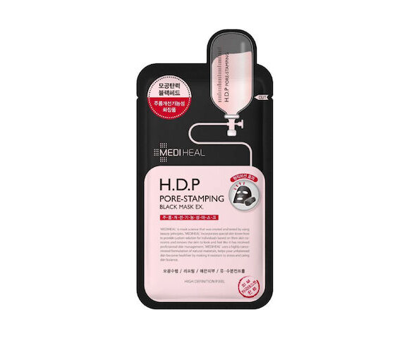 Mediheal H.d.p Pore-stamping Black Mask Ex Black Mask Cleansing Pores 25ml