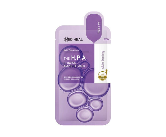 Mediheal The H.P.A Glowing Ampoule Mask – Μάσκα ομορφιάς με απολεπιστικές ιδιότητες για λαμπερό, λείο δέρμα