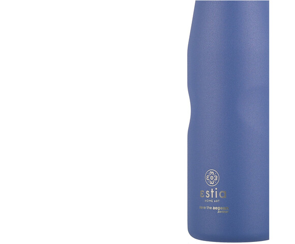 Estia Travel Flask Save the Aegean Μπουκάλι Θερμός Ανοξείδωτο BPA Free 750ml Denim Blue