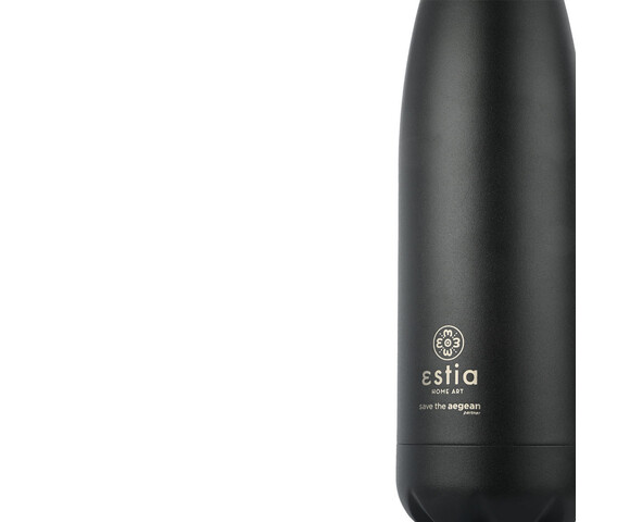 ΘΕΡΜΟΣ FLASK LITE SAVE THE AEGEAN 500ml MIDNIGHT BLACK