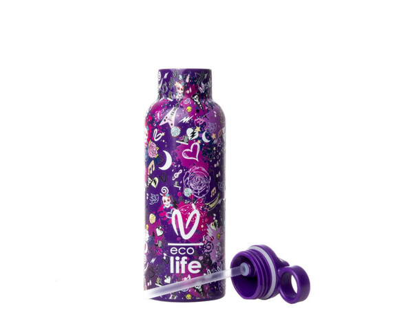 Ecolife X Vasiliki Ανοξείδωτο Μπουκάλι Θερμός Das 500ml (33-BO-2321)