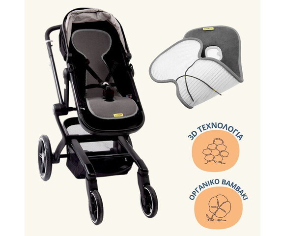 Aeromoov Αντι-ιδρωτικό κάλυμμα Air Layer Aeromoov  Anthracite για καρότσι Classic - Ανθρακί