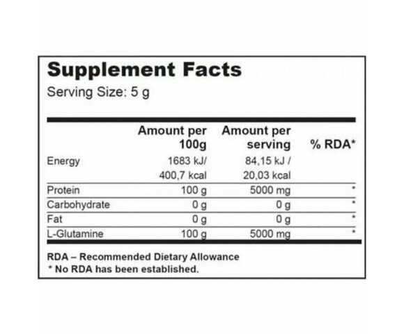 Biotech USA 100% L-Glutamine 240gr Unflavoured
