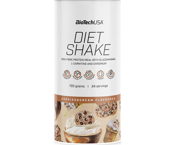 Biotech USA Diet Shake Πρωτεΐνη Ορού Γάλακτος με Γεύση Cookies & Cream 720gr