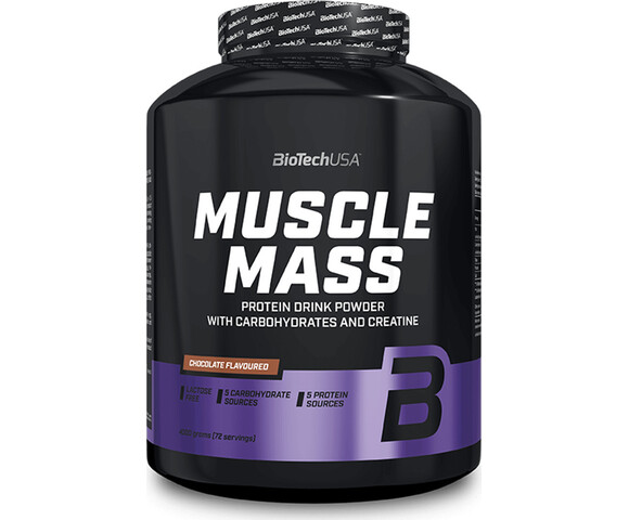 Biotech USA Muscle Mass Χωρίς Λακτόζη με Γεύση Σοκολάτα 4kg