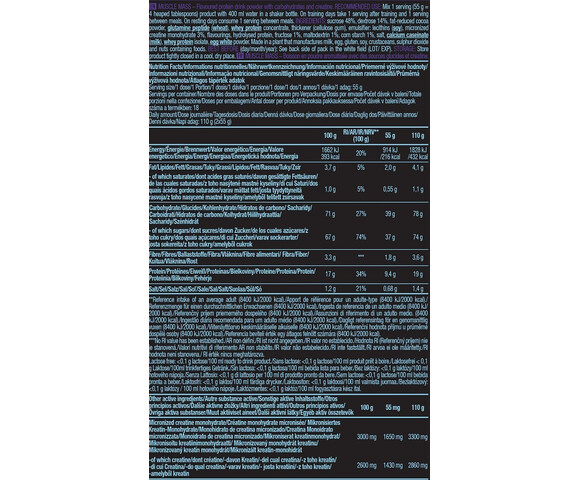 Biotech USA Muscle Mass Χωρίς Λακτόζη με Γεύση Σοκολάτα 4kg