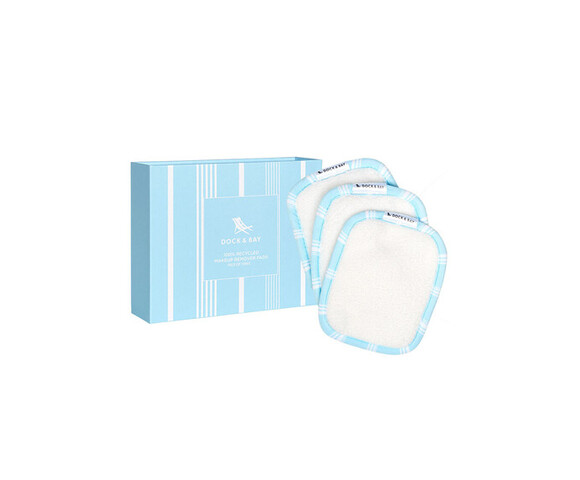 Dock & Bay: Πετσετάκια ντεμακιγιάζ (3τμχ) 12 x 10cm - Chamomile Blue