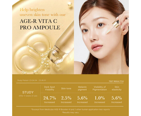Medicube Age-R Vita C Pro Ampoule – Ορός με βιταμίνη C για φωτεινότητα
