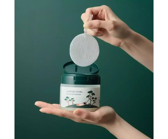 Roundlab Pine Calming Cica pads 195 ml – Απολεπιστικά ενυδατικά δισκία50 τμχ