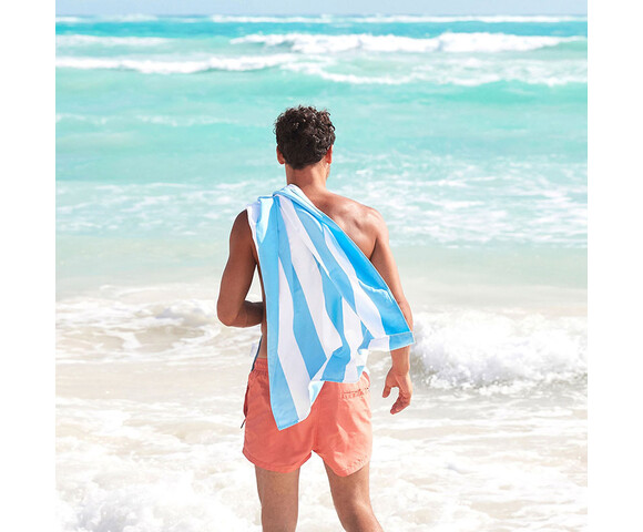 Dock & Bay: Πετσέτα θαλάσσης Quickdry Cabana - Tulum Blue (Μικροϊνες)  X-Large  200x90cm