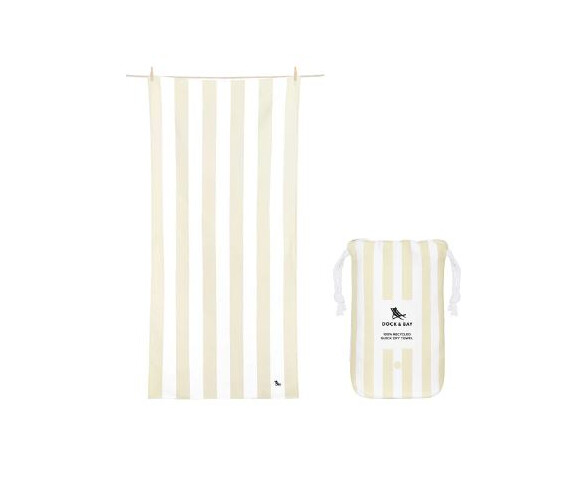 Dock & Bay: Πετσέτα θαλάσσης Quickdry Cabana - Bora Bora Beige (Μικροϊνες)  X-Large  200x90cm