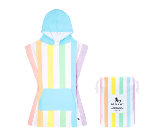 Dock & Bay: Παιδικό πόντσο Quickdry - Unicorn Waves Microfiber (Μικροϊνες) 6-10 ετών