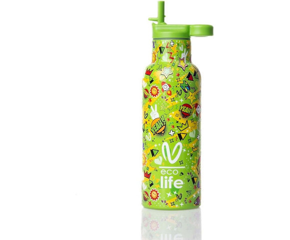 Ecolife X Vasiliki Ανοξείδωτο Μπουκάλι Θερμός Borola 500ml (33-BO-2320)