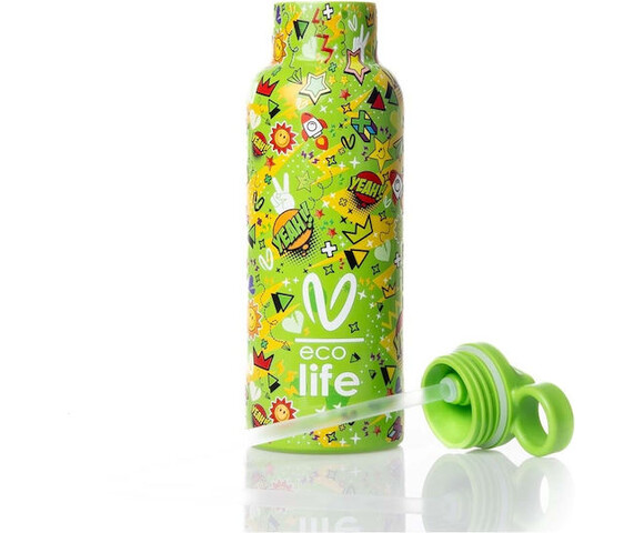 Ecolife X Vasiliki Ανοξείδωτο Μπουκάλι Θερμός Borola 500ml (33-BO-2320)