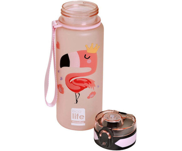 Ecolife Μπουκάλι Tritan Flamingo 500ml (33-BO-2315)