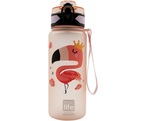 Ecolife Μπουκάλι Tritan Flamingo 500ml (33-BO-2315)