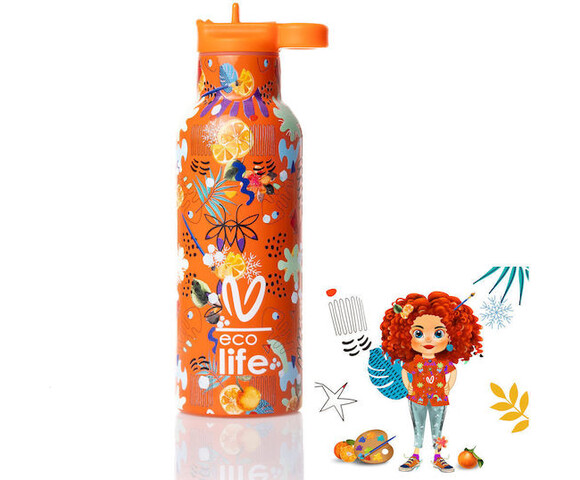 Ecolife X Vasiliki Ανοξείδωτο Μπουκάλι Θερμός Ice 500ml (33-BO-2322)