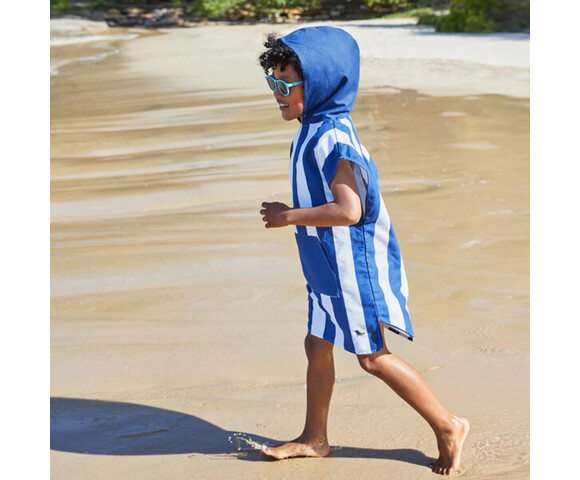 Dock & Bay: Παιδικό πόντσο Quickdry - Whitsunday Blue Microfiber (Μικροϊνες) 6-10 ετών