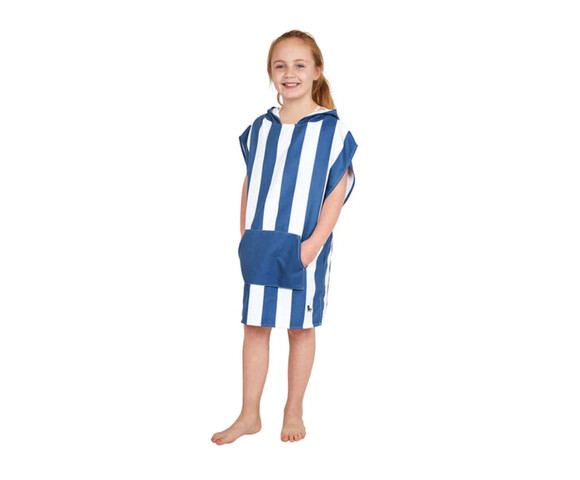 Dock & Bay: Παιδικό πόντσο Quickdry - Whitsunday Blue Microfiber (Μικροϊνες) 6-10 ετών