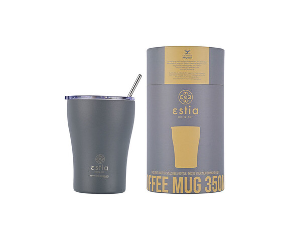 Estia Ποτήρι Θερμός Ανοξείδωτο Fjord Grey 350ml 01-12441