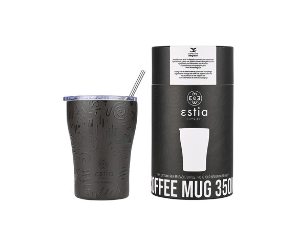 ΘΕΡΜΟΣ COFFEE MUG SAVE THE AEGEAN 350ml NOIR ECHO