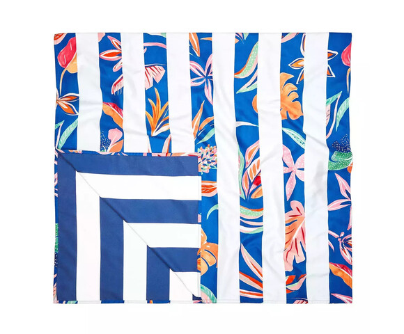 Dock & Bay: Πετσέτα θαλάσσης Flower Power - Tropical Bloom Microfiber (Μικροϊνες)  Large  160x90cm