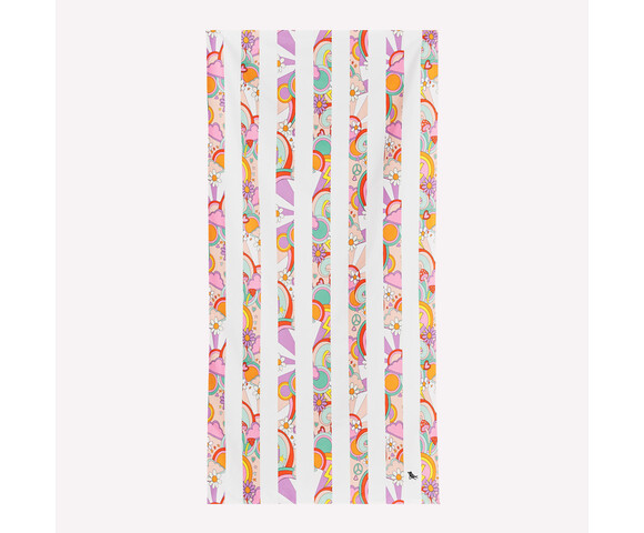 Dock & Bay: Πετσέτα θαλάσσης Pink Power Microfiber (Μικροϊνες)  Large  160x90cm