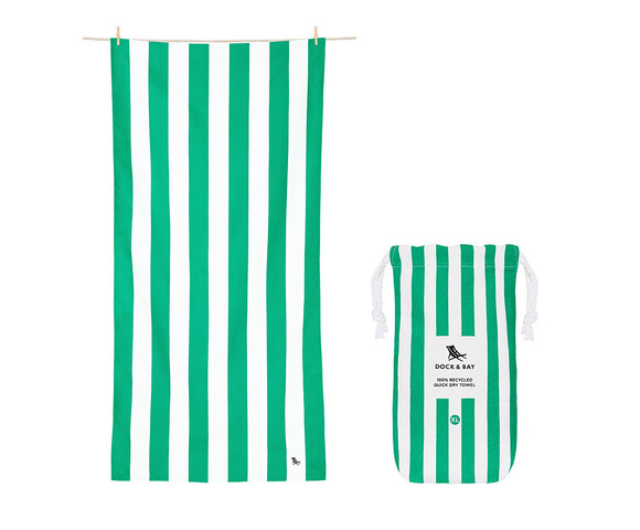 Dock & Bay: Πετσέτα θαλάσσης Quickdry Cabana - Cancun Green Microfiber (Μικροϊνες)  X-Large  200x90cm