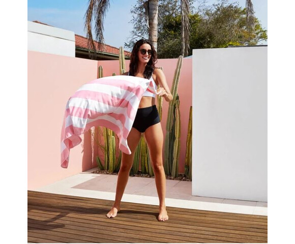 Dock & Bay: Πετσέτα θαλάσσης Quickdry Cabana - Malibu Pink Microfiber (Μικροϊνες)  X-Large  200x90cm