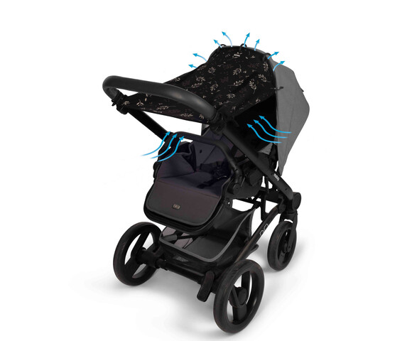 Dooky Ηλιοπροστασία με UPF50+ προστασία Romantic Leaves Black