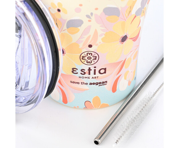 Estia Ποτήρι Θερμός Ανοξείδωτο Spring Sonata 350ml 01-23126
