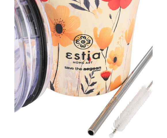 Estia Ποτήρι Θερμός Ανοξείδωτο Summer Reverie 350ml 01-23003