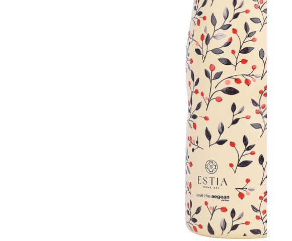 Estia Μπουκάλι Θερμός Ανοξείδωτο Bloom Beige 500ml - 01-31558
