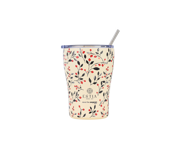 Estia Ποτήρι Θερμός Ανοξείδωτο Bloom Beige 350ml 01-31701