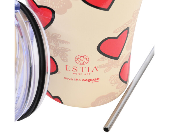 Estia Ποτήρι Θερμός Ανοξείδωτο Tender Lace 350ml 01-31817