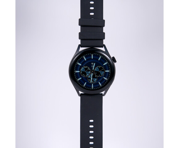 Alfa Care Kepler S25 Aluminium Smartwatch με Παλμογράφο (Μαύρο)
