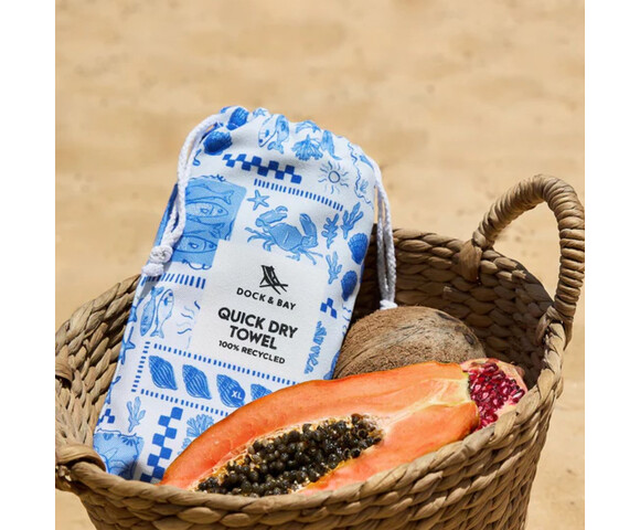 Dock & Bay: Πετσέτα θαλάσσης Quickdry - Grecian Shores Microfiber (Μικροϊνες)  X-Large  200x90cm